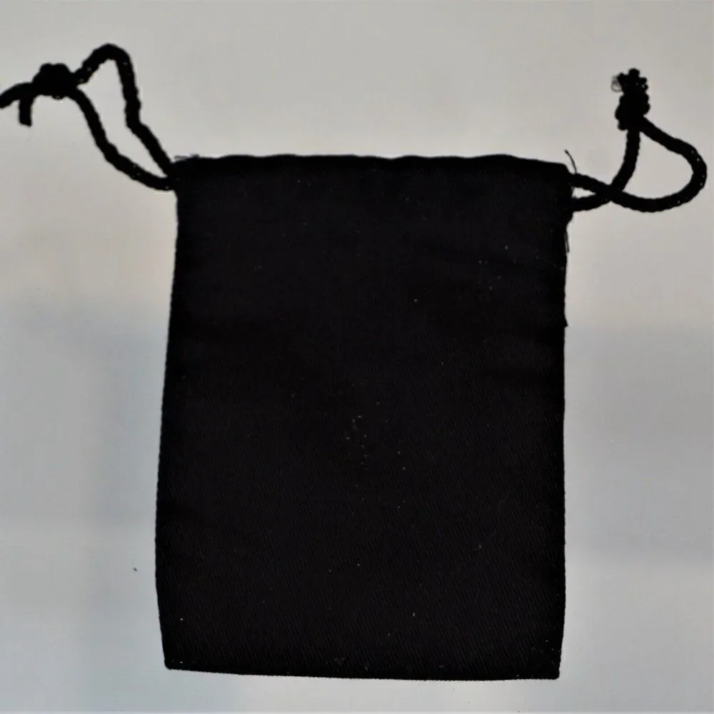 Eves Addiction Vintage Dust Bag Jewelry Storage Black Velour Drawstring